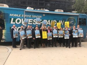 SMART Transportation Division President John Previsich and Vice President John England pose for a group picture of the AFL-CIO TTD Executive Committee after its meeting Sept. 16.