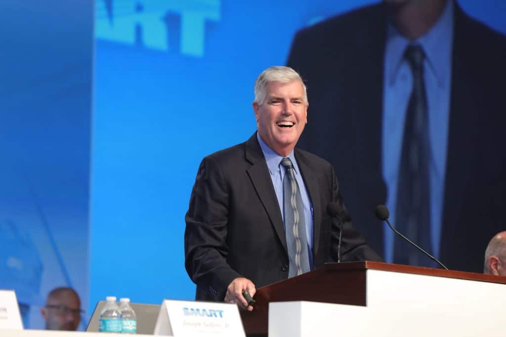 SMART General President Joseph Sellers, Jr. during the International Association of Sheet Metal, Air, Rail and Transportation Leadership Conference