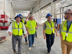 SMART General President Mike Coleman and retired SMART General President Joseph Sellers tour Blue Oval City in Stanton, Tenn.