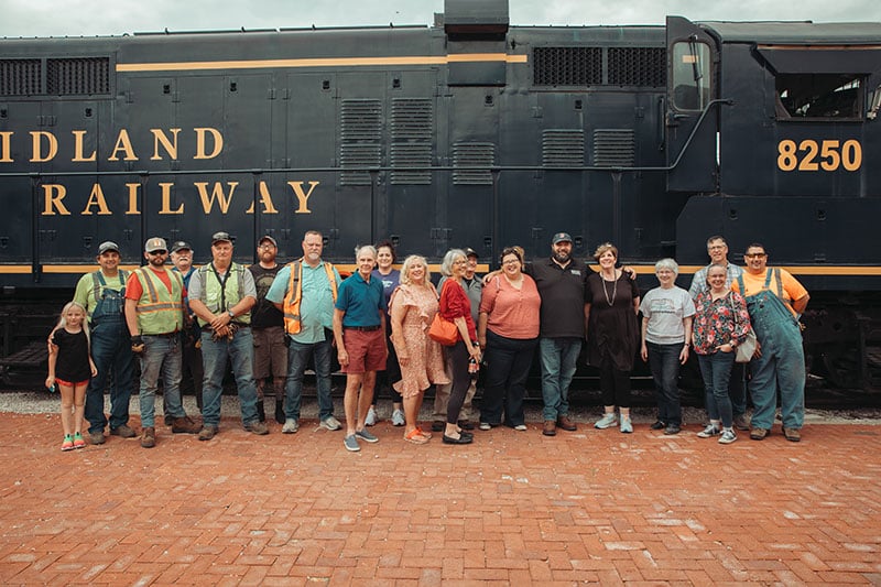 SMART Transportation Division representatives and Kansas legislators took part in an excursion train ride.