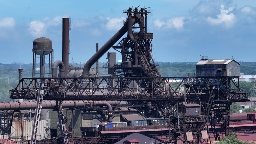 A photo of the Cleveland Cliffs Steel Mill, taken by Christian Thomas and shared to Facebook.